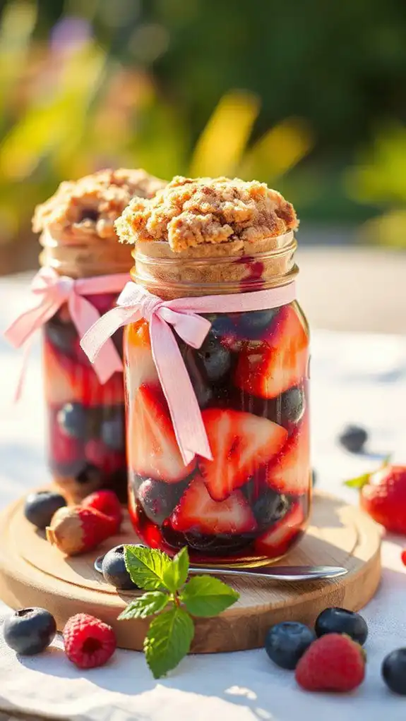 portable summer dessert jar