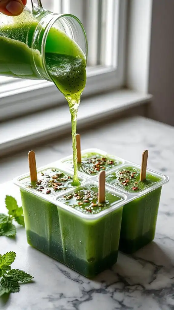 pour blended mixture uniformly pour blended mixture uniformly