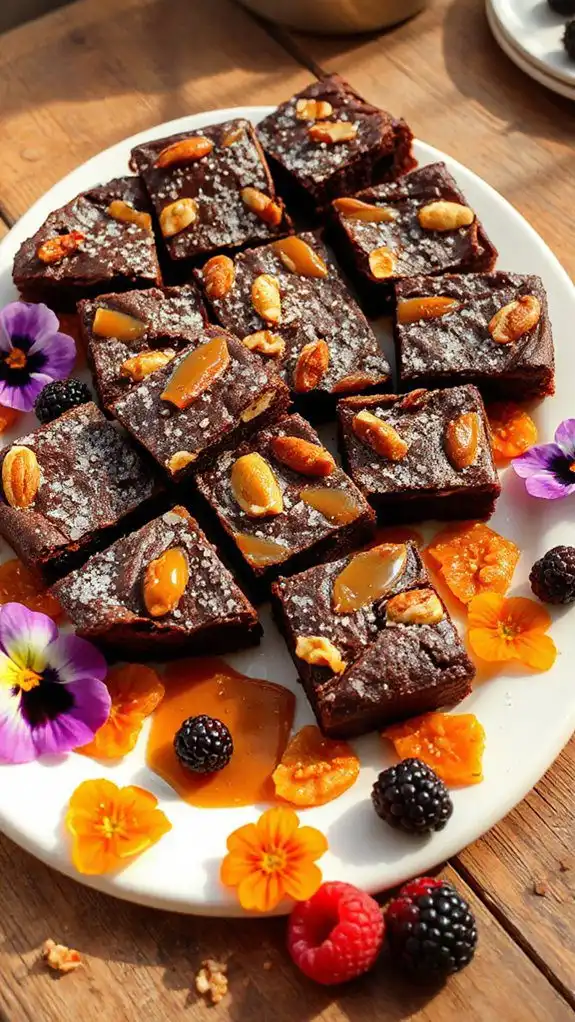 praline chocolate brownie delights