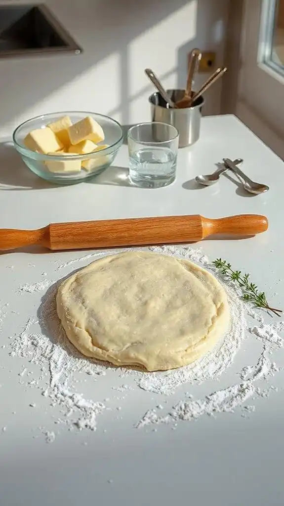 precise blending for flaky crust