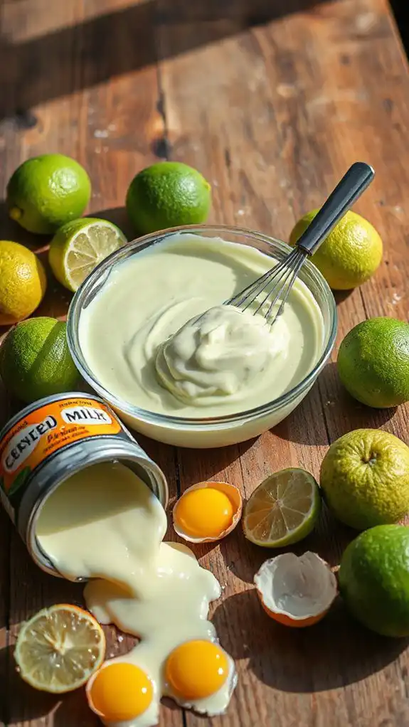 precise key lime mixing