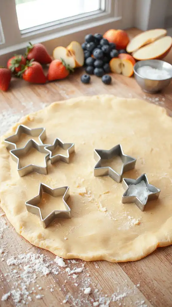 precisely cut star shapes
