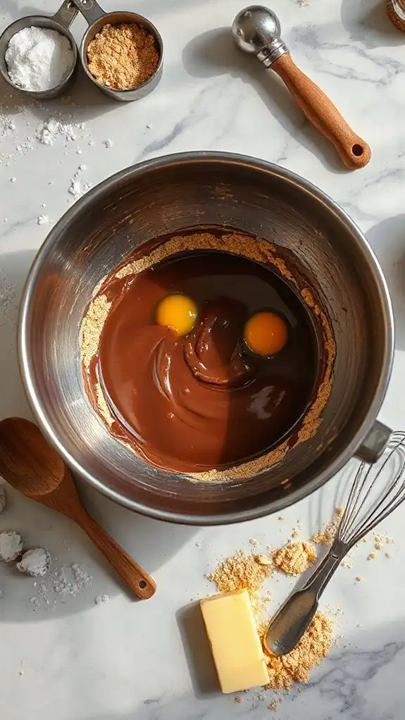 precisely mix crust ingredients