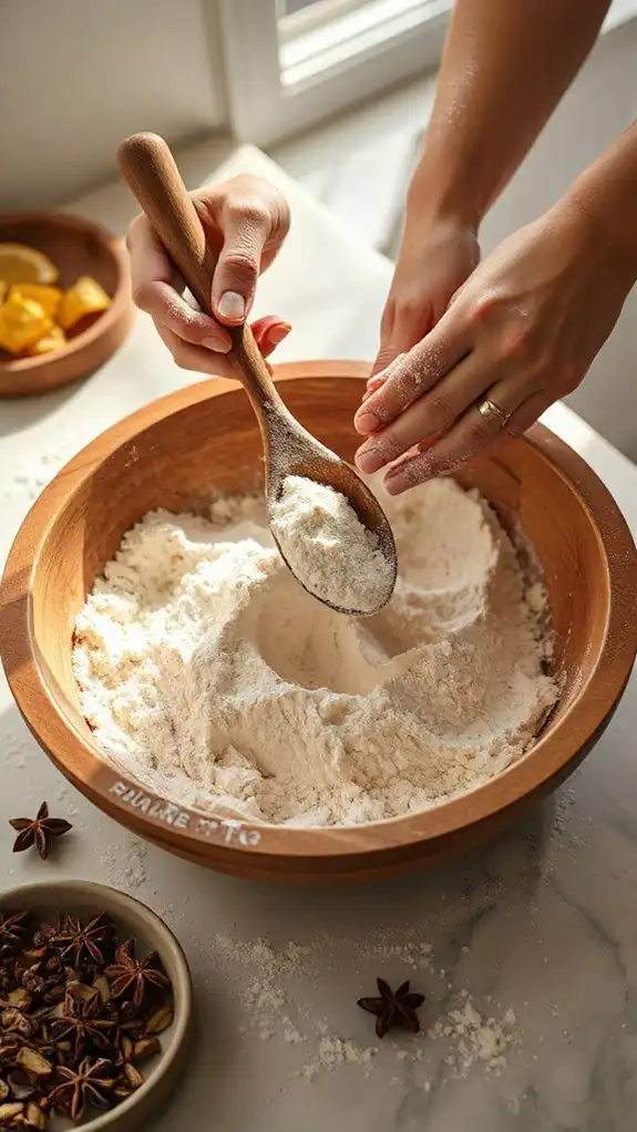 precisely mix dry ingredients