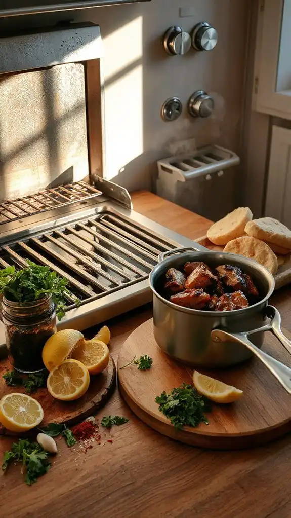 preheat grill or oven