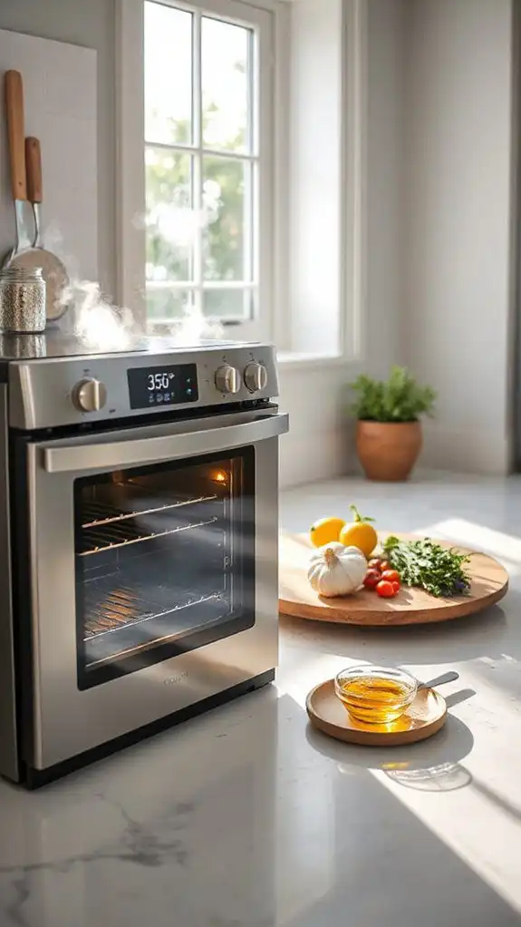 preheat oven at 350 f