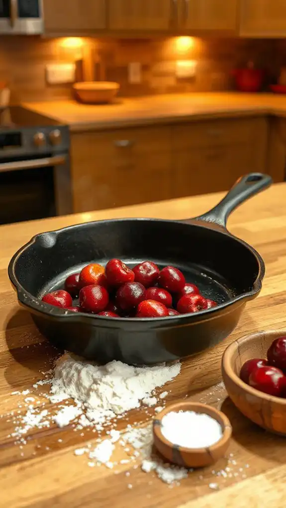 preheat skillet for crust