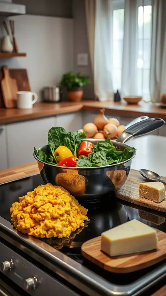 preheat skillet on medium