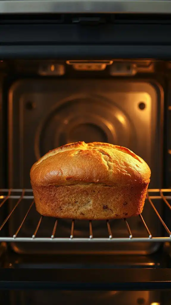 preheated oven golden crust