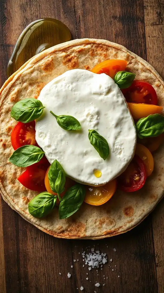 prepare cheese and tomatoes