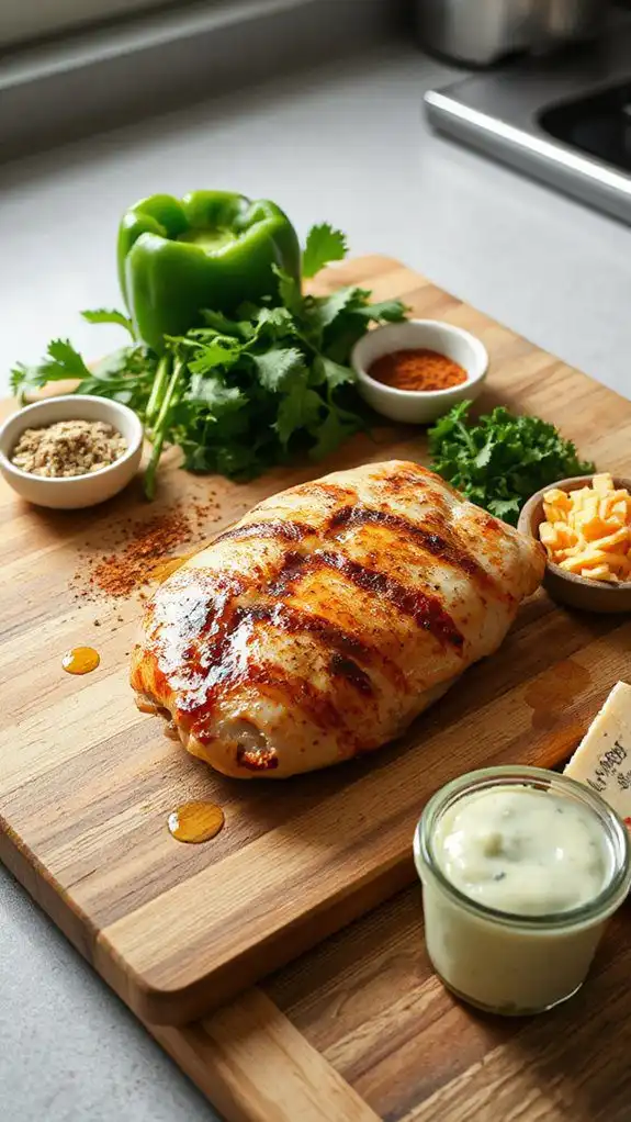 prepare chicken filling ingredients