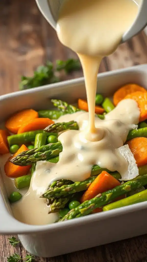 prepare creamy cheese layer