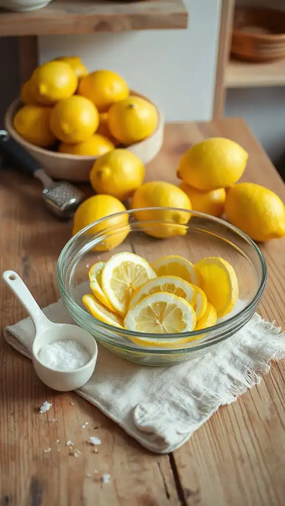 prepare lemon filling mixture