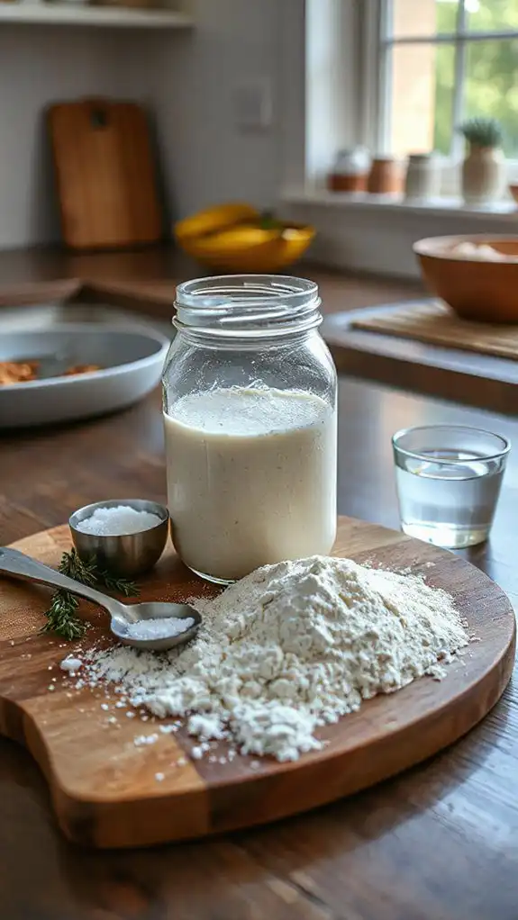 prepare sourdough starter first