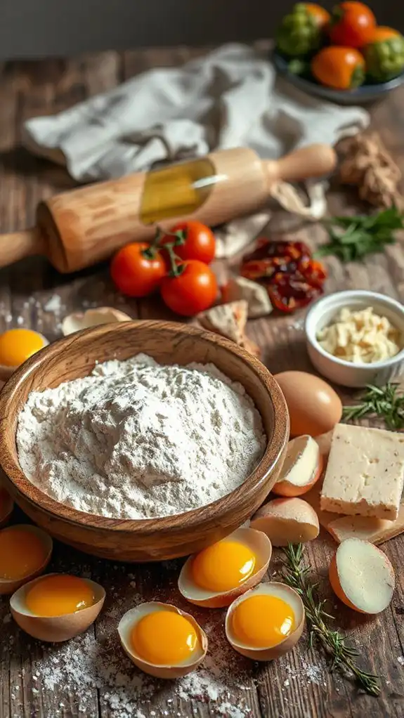 prepare the dough mixture