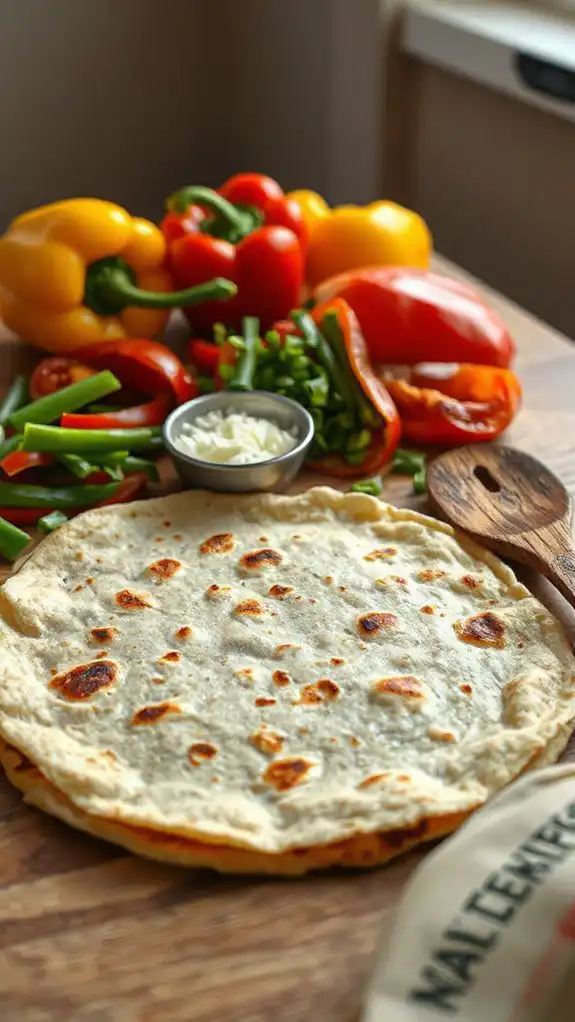 prepare the tortilla base