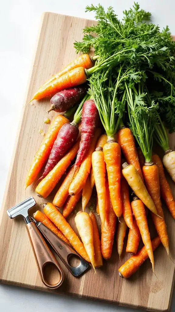 prepare vibrant fresh carrots