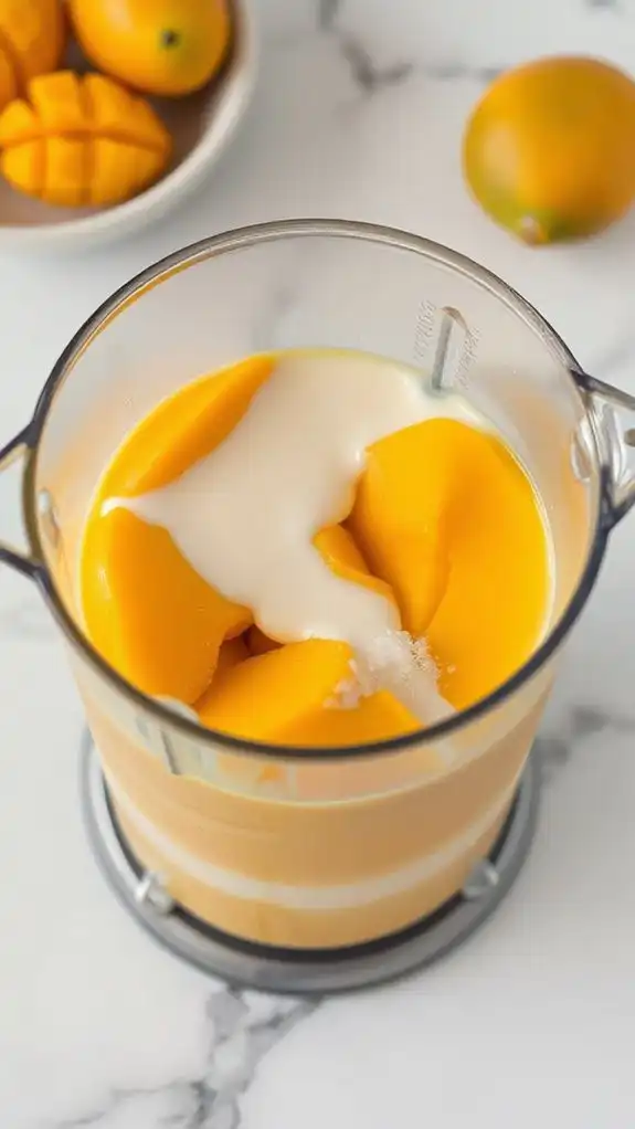 prepare vibrant mango base