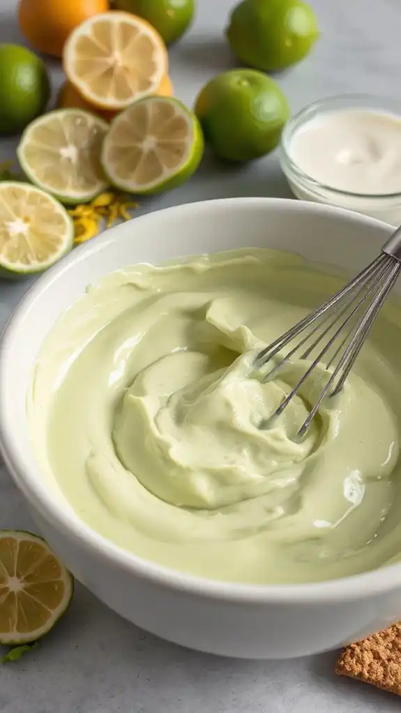prepare zesty lime filling