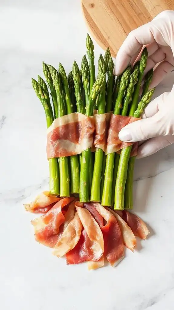 prosciutto wrapped asparagus bites