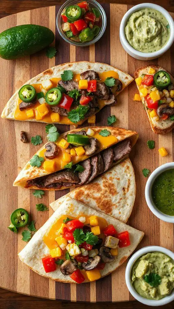 quesadilla flavor options available