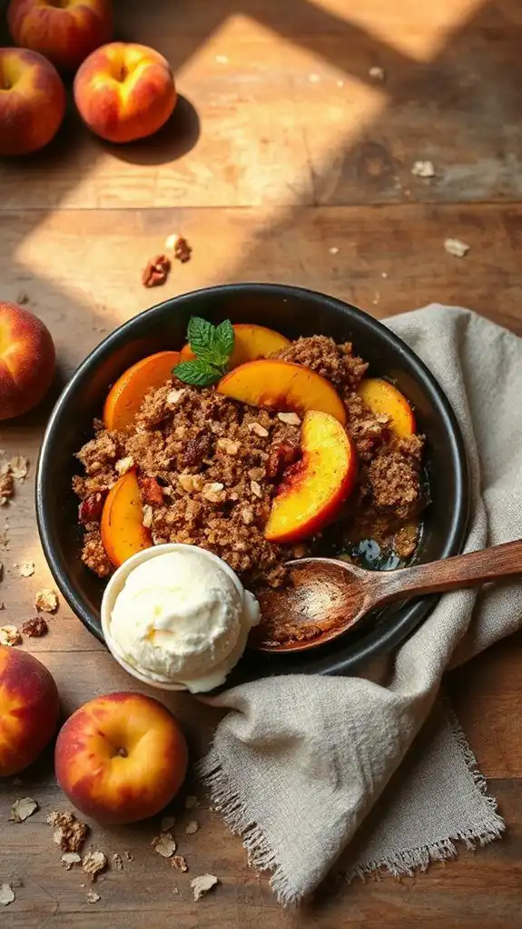 quick and easy peach dessert