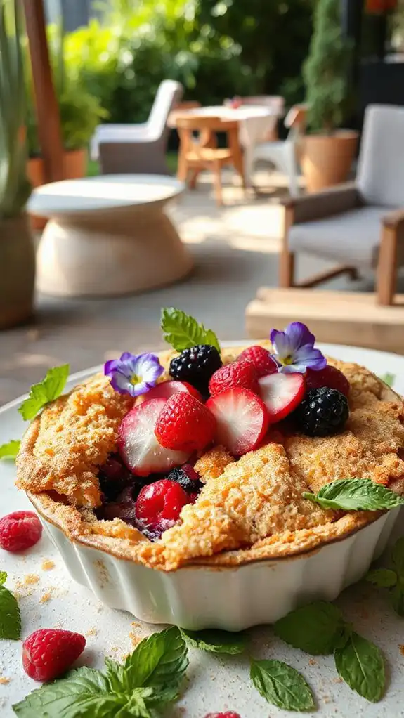 radish berry dessert delight