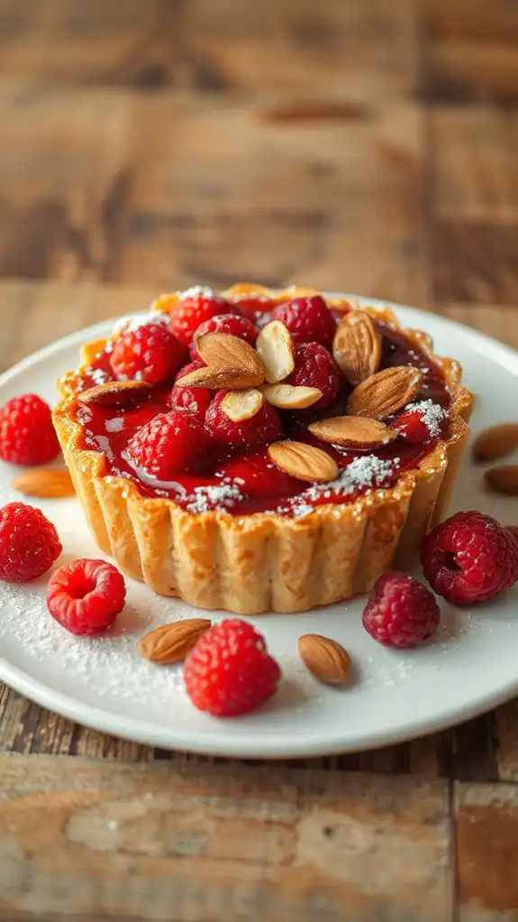 raspberry almond tart delight