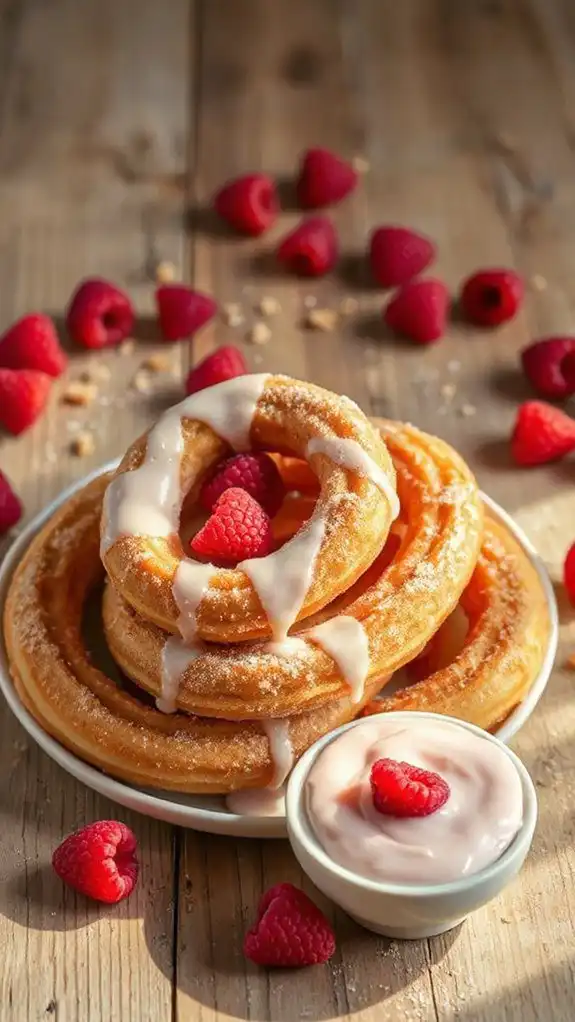raspberry cheesecake churro delight
