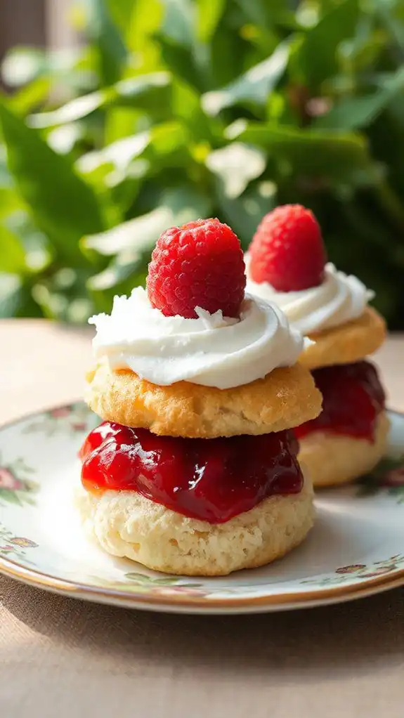 raspberry coconut summer dessert