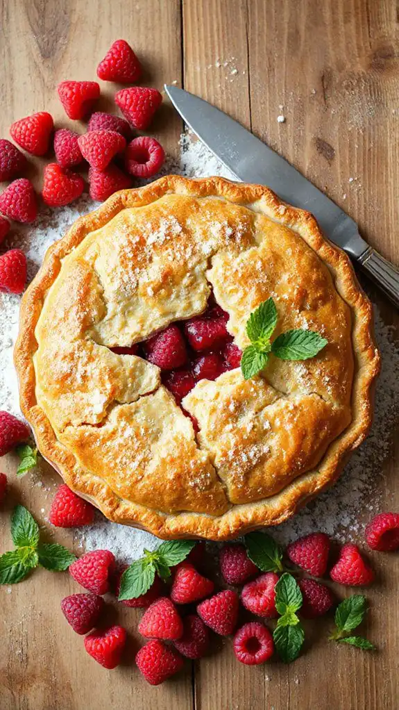raspberry enthusiasts artistic garnish