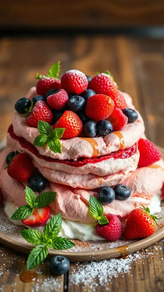 red velvet pavlova delight