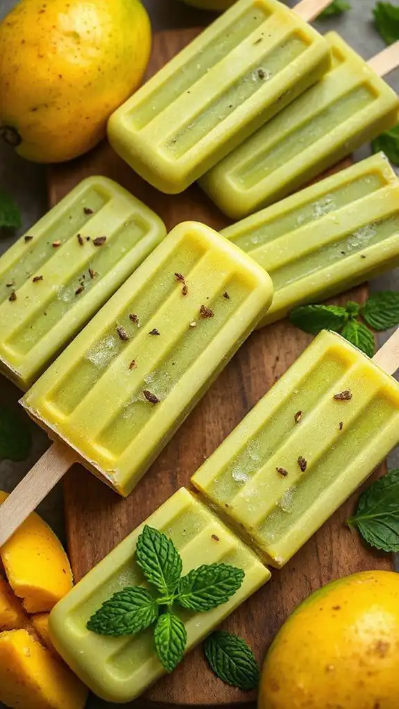 refreshing aam panna popsicles