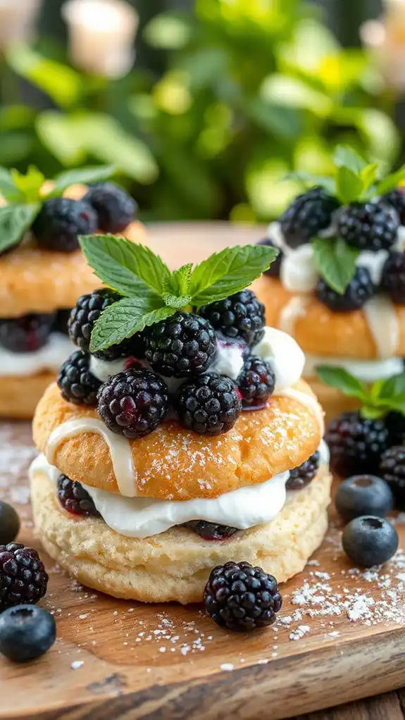 refreshing berry shortcake dessert