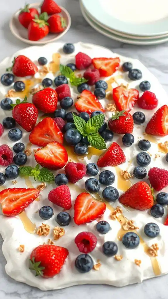 refreshing berry yoghurt bark