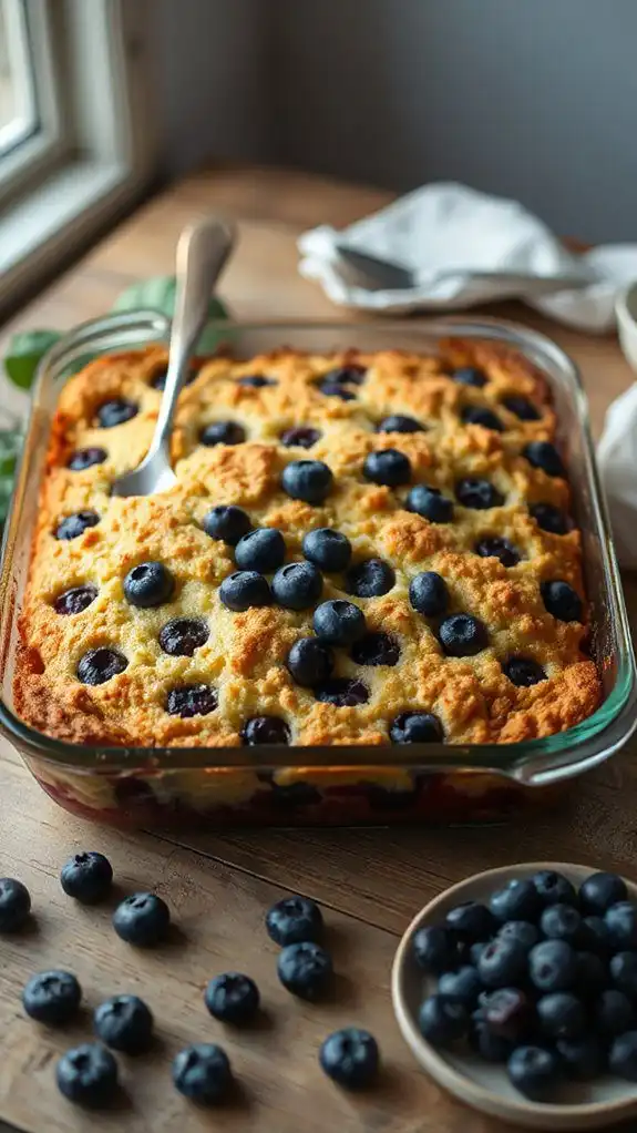 refreshing blueberry dump cakes