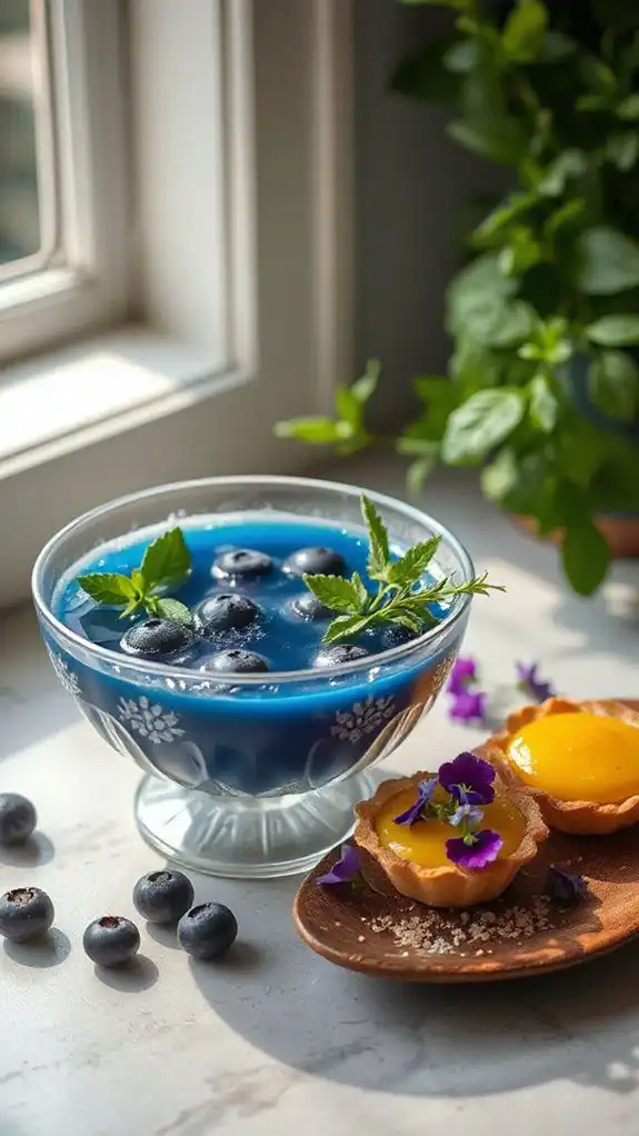 refreshing blueberry lemon soup