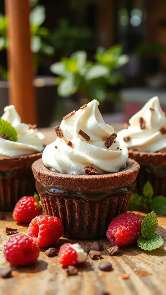 refreshing chocolate mint cups