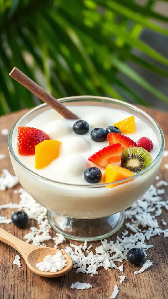 refreshing coconut sago dessert