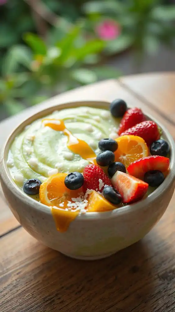 refreshing fruity smoothie bowl