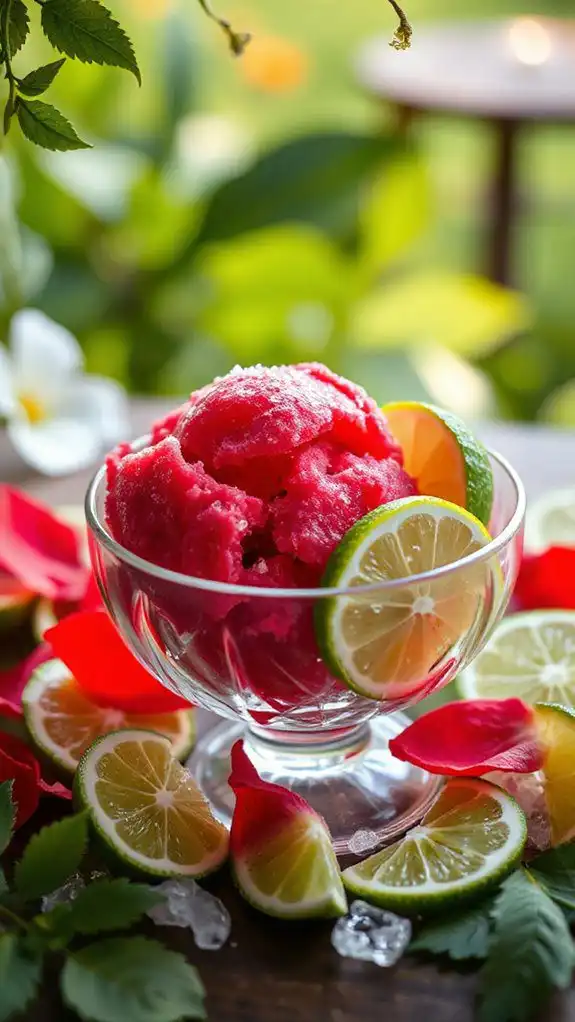 refreshing hibiscus lime frozen dessert refreshing hibiscus lime frozen dessert