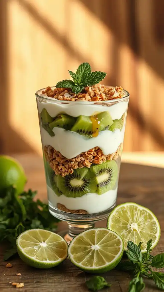 refreshing kiwi lime dessert