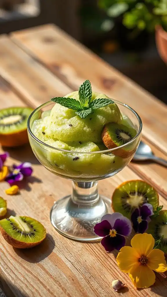 refreshing kiwi sorbet recipe