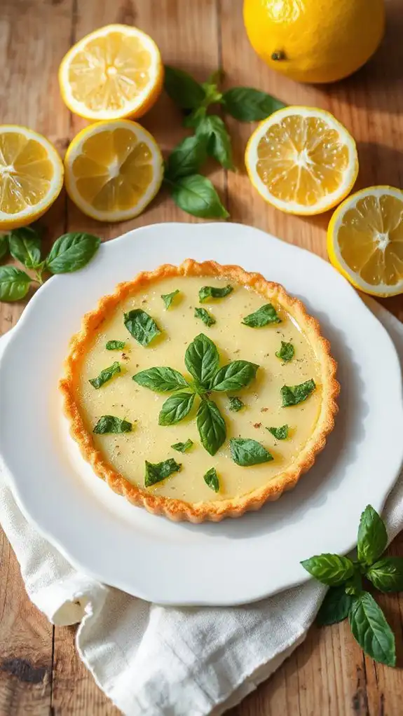 refreshing lemon basil tart refreshing lemon basil tart