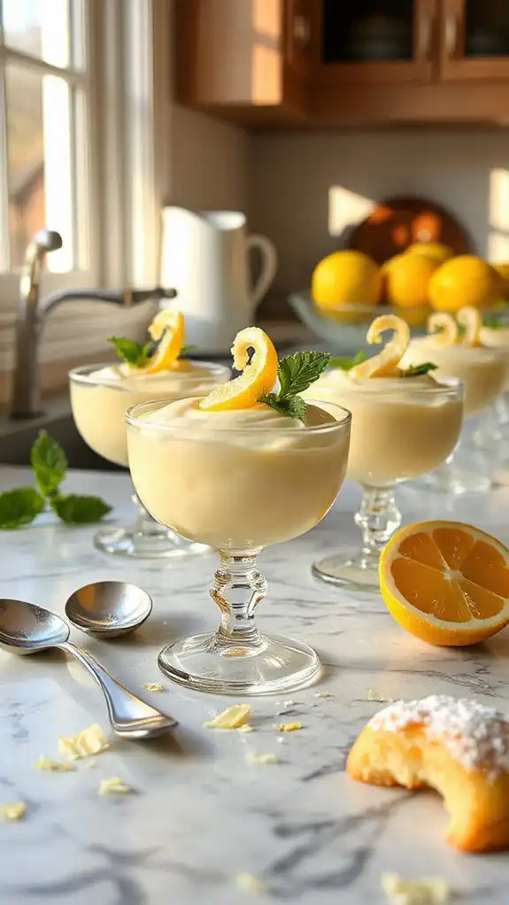 refreshing lemon mousse dessert