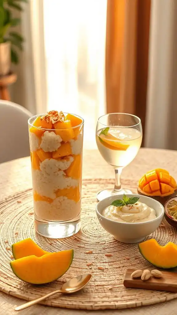 refreshing mango serving pairings