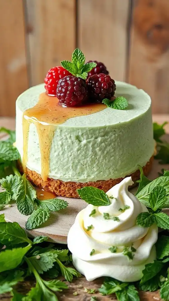 refreshing minty cheesecake delight