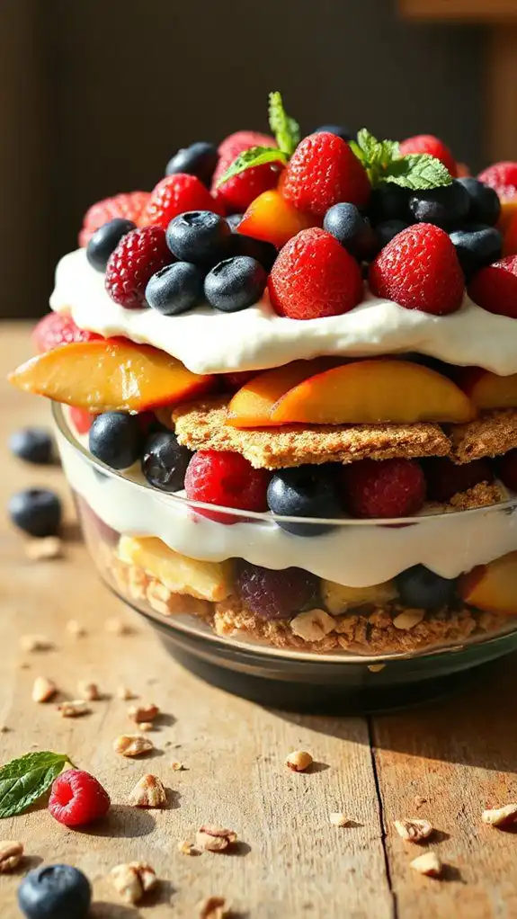 refreshing no bake berry dessert
