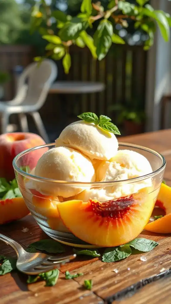 refreshing peach basil sorbet refreshing peach basil sorbet