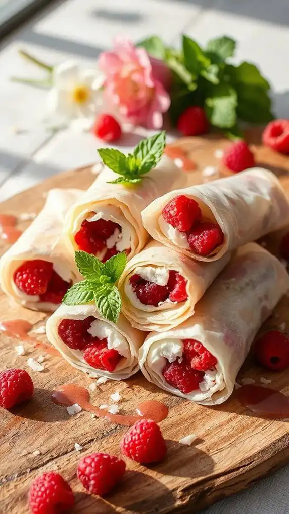 refreshing raspberry coconut rolls refreshing raspberry coconut rolls